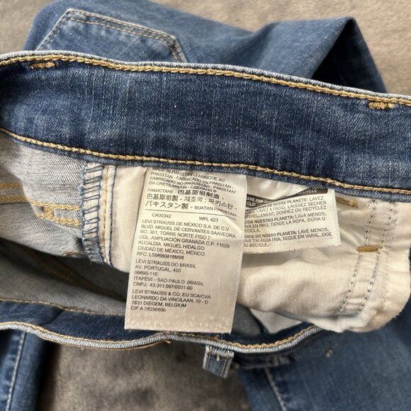 Levis Jeans Womens 24x27” Blue 720 Super Skinny Ankle High Rise Denim Pants - Picture 10 of 12